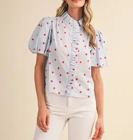 J.HOFFMAN'S Cloudy Top in Sky Blue