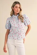 J.HOFFMAN'S Cloudy Top in Sky Blue