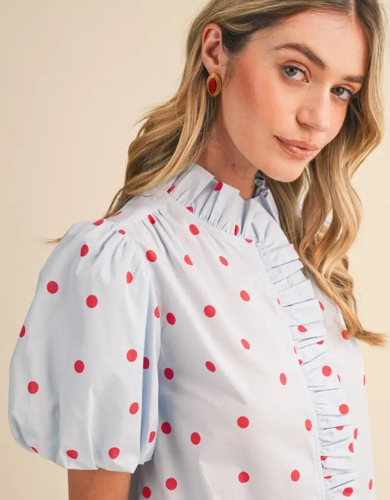 J.HOFFMAN'S Cloudy Top in Sky Blue