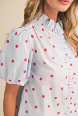 J.HOFFMAN'S Cloudy Top in Sky Blue