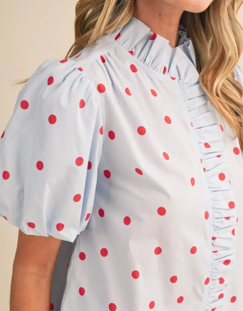 J.HOFFMAN'S Cloudy Top in Sky Blue