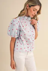 J.HOFFMAN'S Cloudy Top in Sky Blue