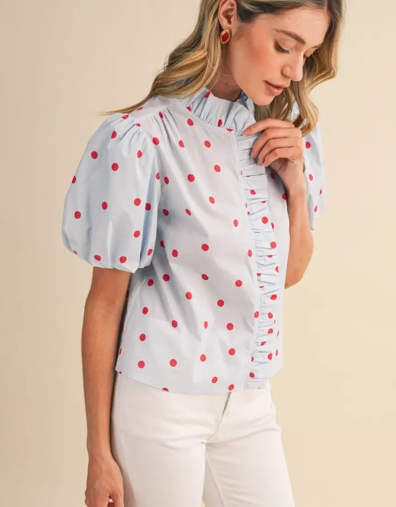 J.HOFFMAN'S Cloudy Top in Sky Blue