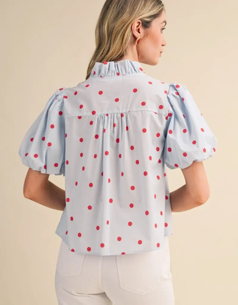 J.HOFFMAN'S Cloudy Top in Sky Blue