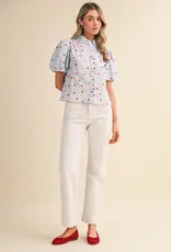 J.HOFFMAN'S Cloudy Top in Sky Blue