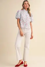J.HOFFMAN'S Cloudy Top in Sky Blue