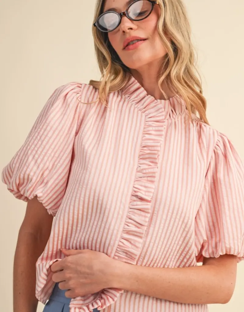 J.HOFFMAN'S Royce Top in Pink Blush