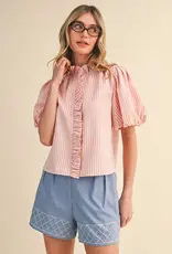 J.HOFFMAN'S Royce Top in Pink Blush