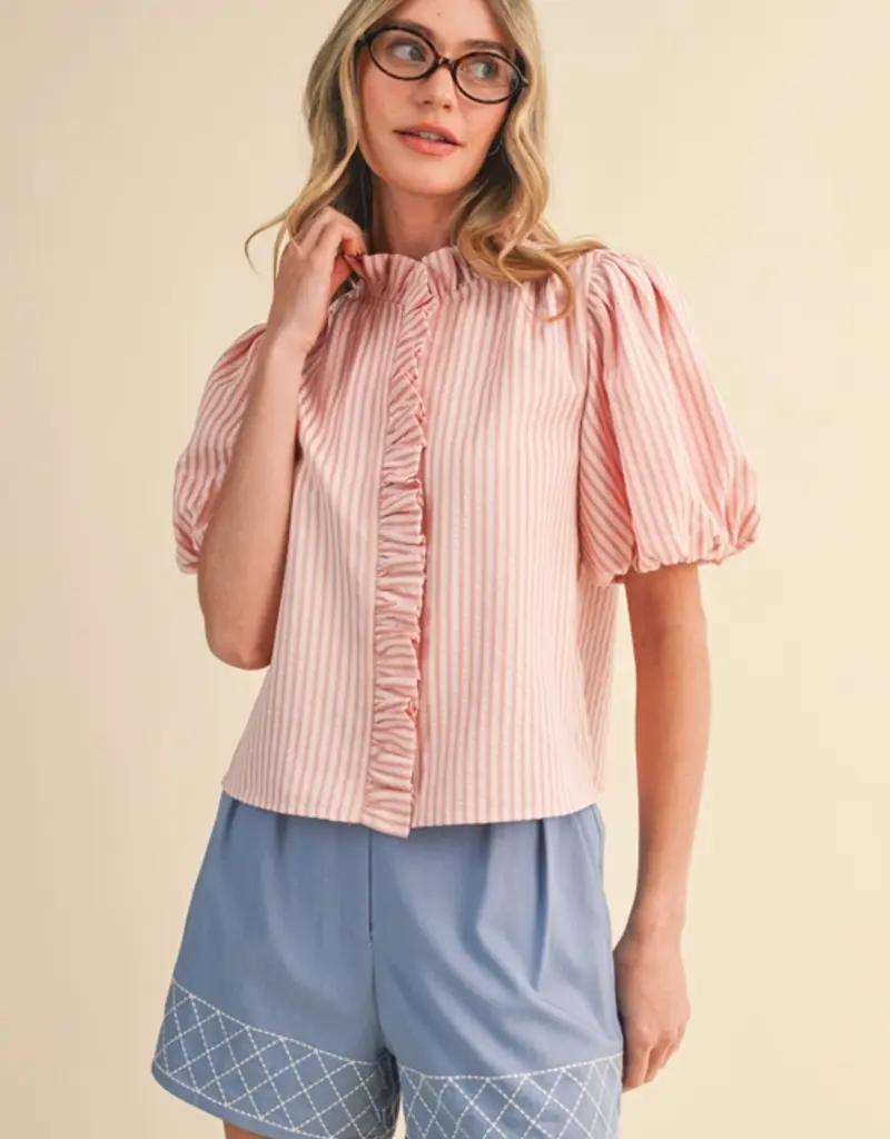 J.HOFFMAN'S Royce Top in Pink Blush