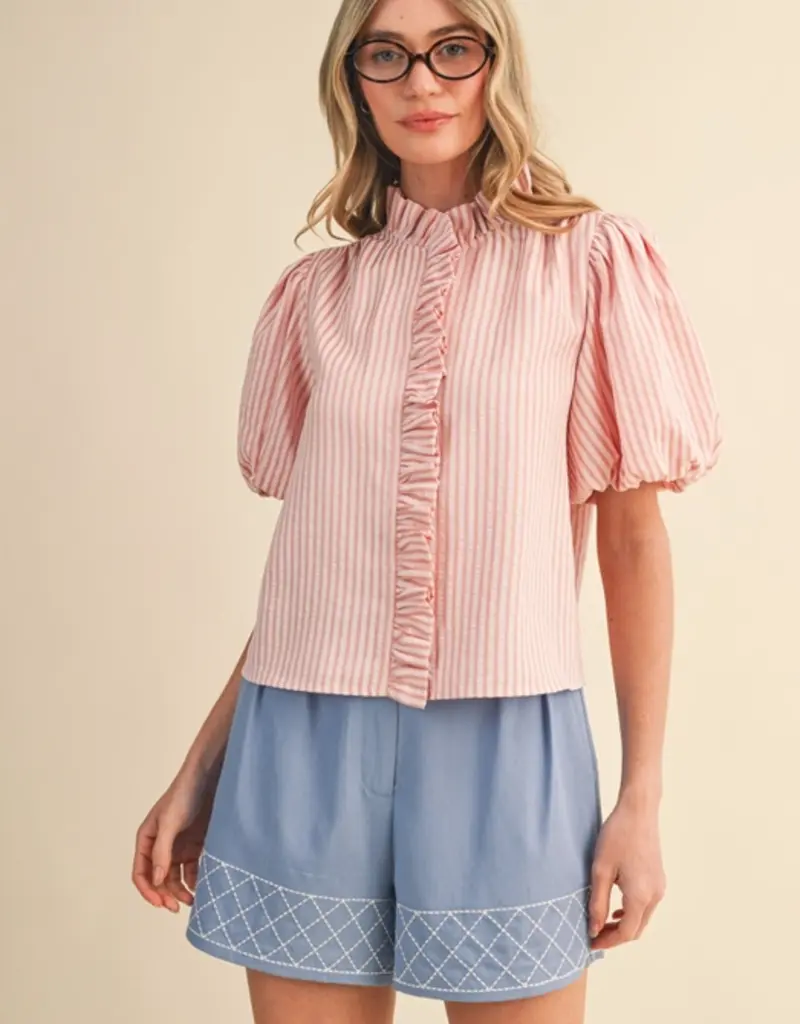 J.HOFFMAN'S Royce Top in Pink Blush