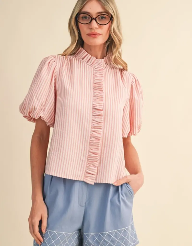 J.HOFFMAN'S Royce Top in Pink Blush