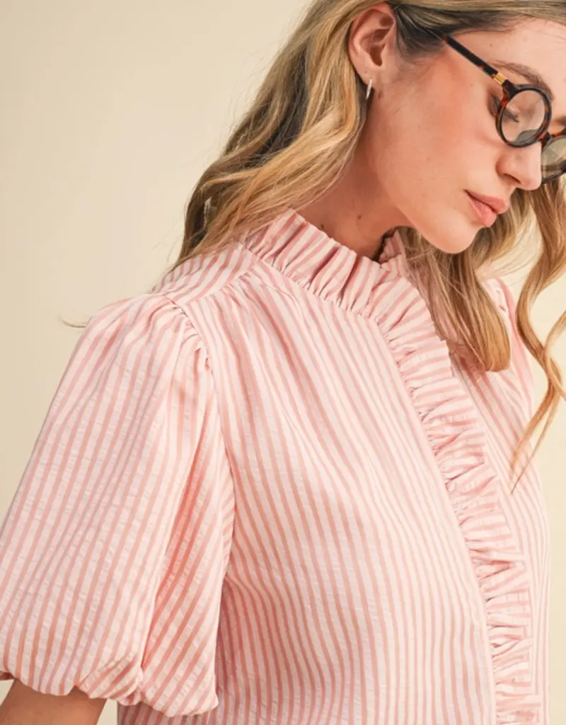 J.HOFFMAN'S Royce Top in Pink Blush