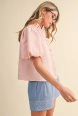 J.HOFFMAN'S Royce Top in Pink Blush
