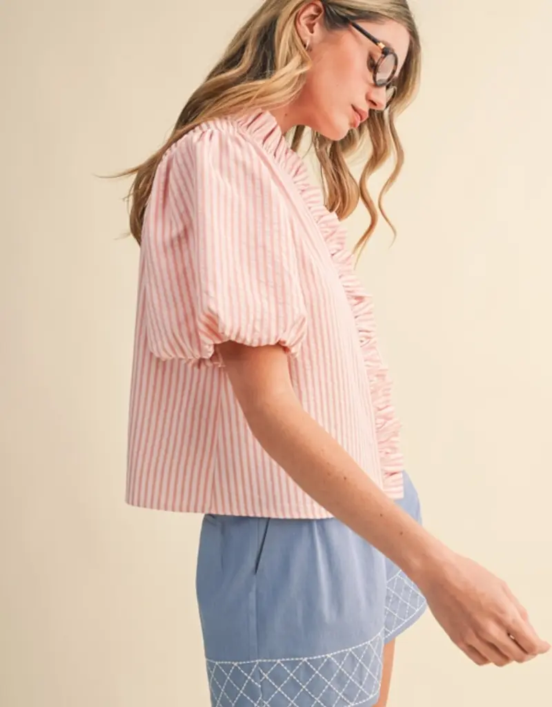 J.HOFFMAN'S Royce Top in Pink Blush