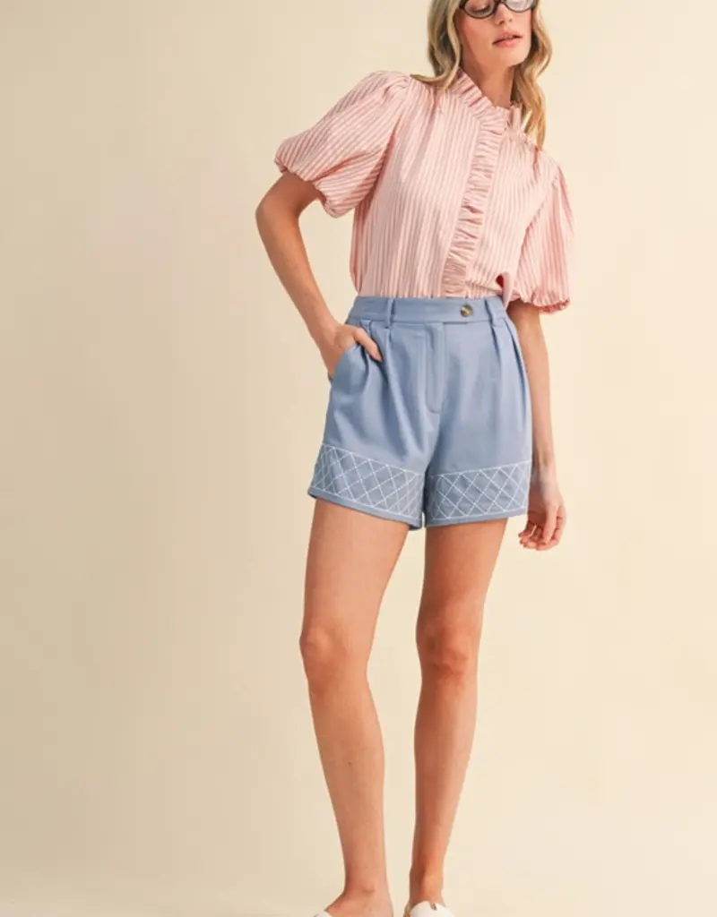 J.HOFFMAN'S Royce Top in Pink Blush