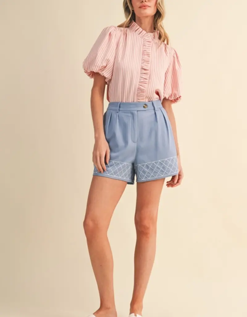 J.HOFFMAN'S Royce Top in Pink Blush