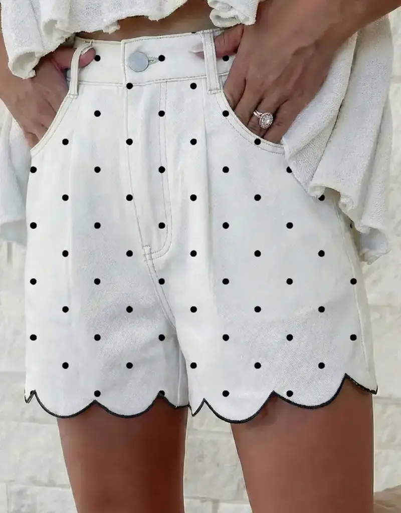 J.HOFFMAN'S Missy Shorts- Polka Dot