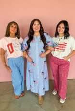 J.HOFFMAN'S American Flag Midi Dress