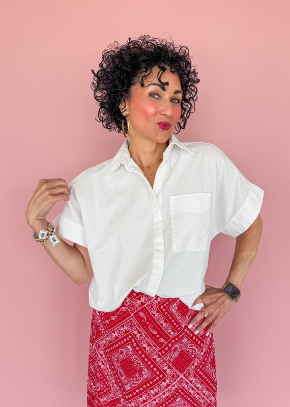 J.HOFFMAN'S Denton Top- White
