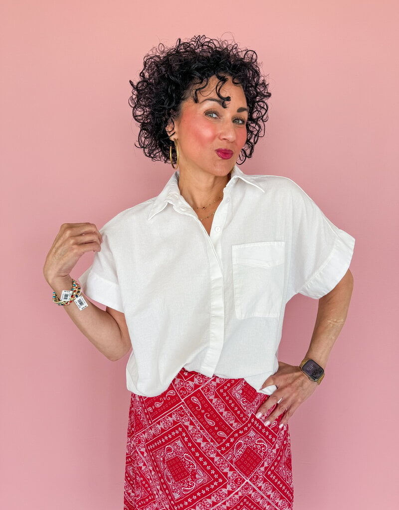 J.HOFFMAN'S Denton Top- White