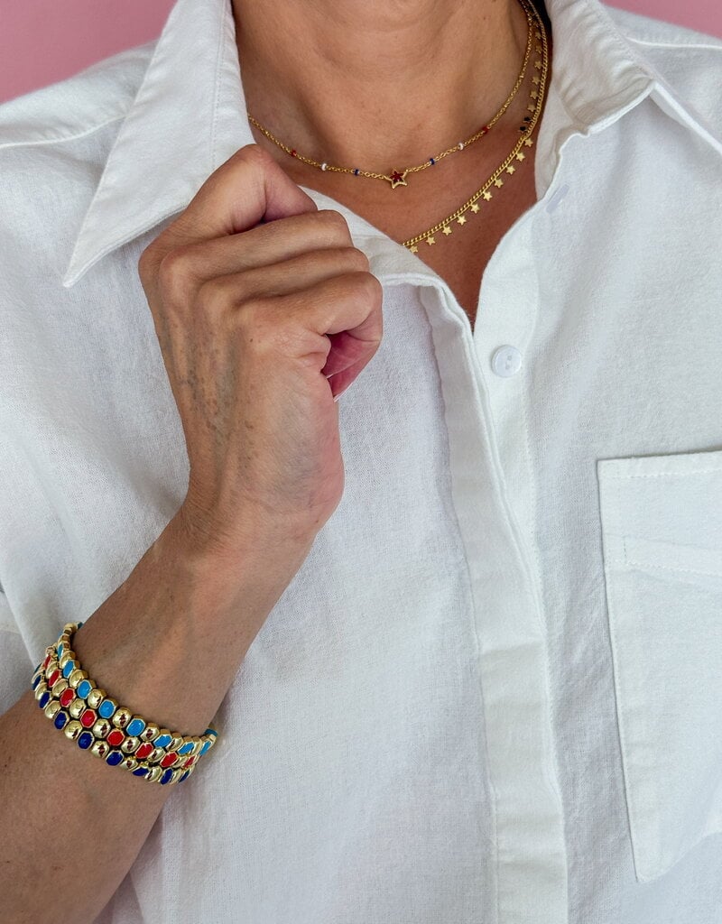 J.HOFFMAN'S Denton Top- White