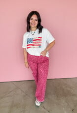 J.HOFFMAN'S Patchwork US Flag Tee