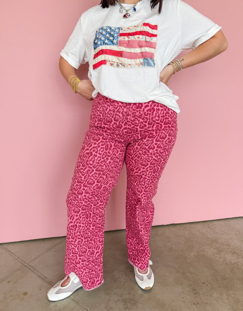 J.HOFFMAN'S Patchwork US Flag Tee