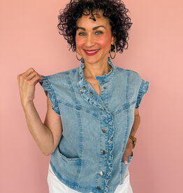 J.HOFFMAN'S Finley Top- Denim