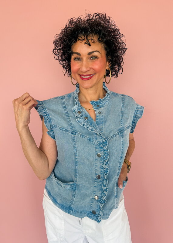 J.HOFFMAN'S Finley Top- Denim