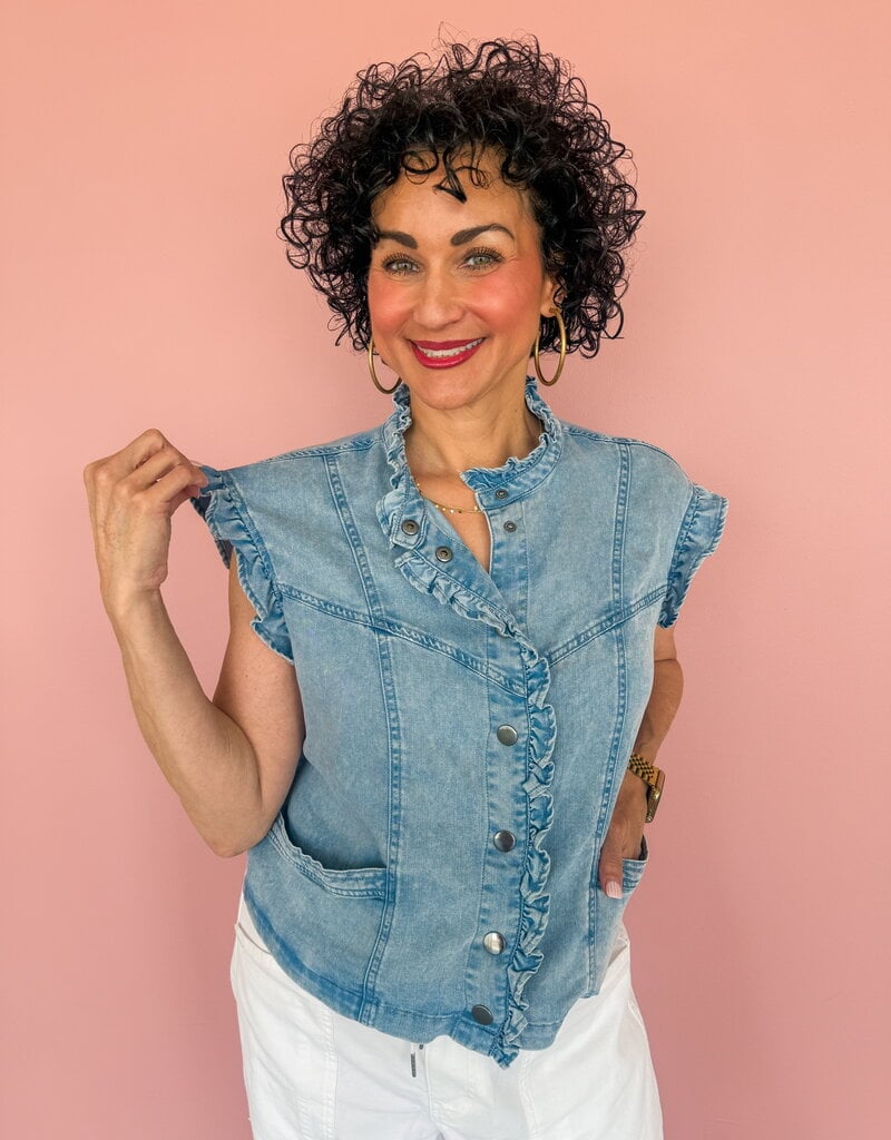 J.HOFFMAN'S Finley Top- Denim