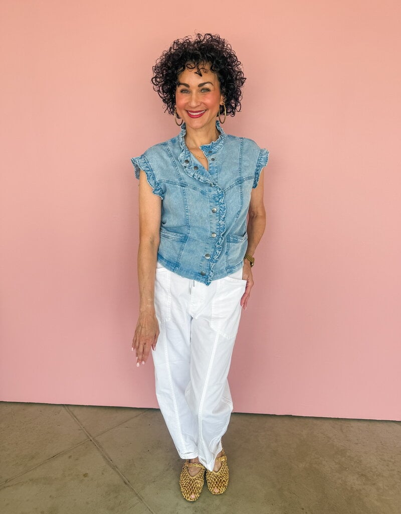 J.HOFFMAN'S Finley Top- Denim