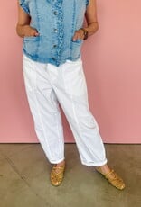 J.HOFFMAN'S Villa Drawstring Barrel Pant- Lamb
