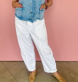 J.HOFFMAN'S Villa Drawstring Barrel Pant- Lamb