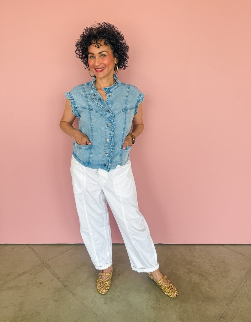 J.HOFFMAN'S Villa Drawstring Barrel Pant- Lamb