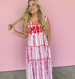 J.HOFFMAN'S Rosa Dress- Red Roses