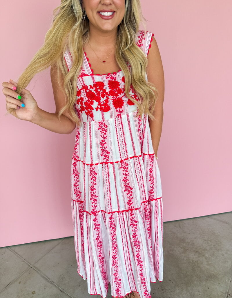 J.HOFFMAN'S Rosa Dress- Red Roses