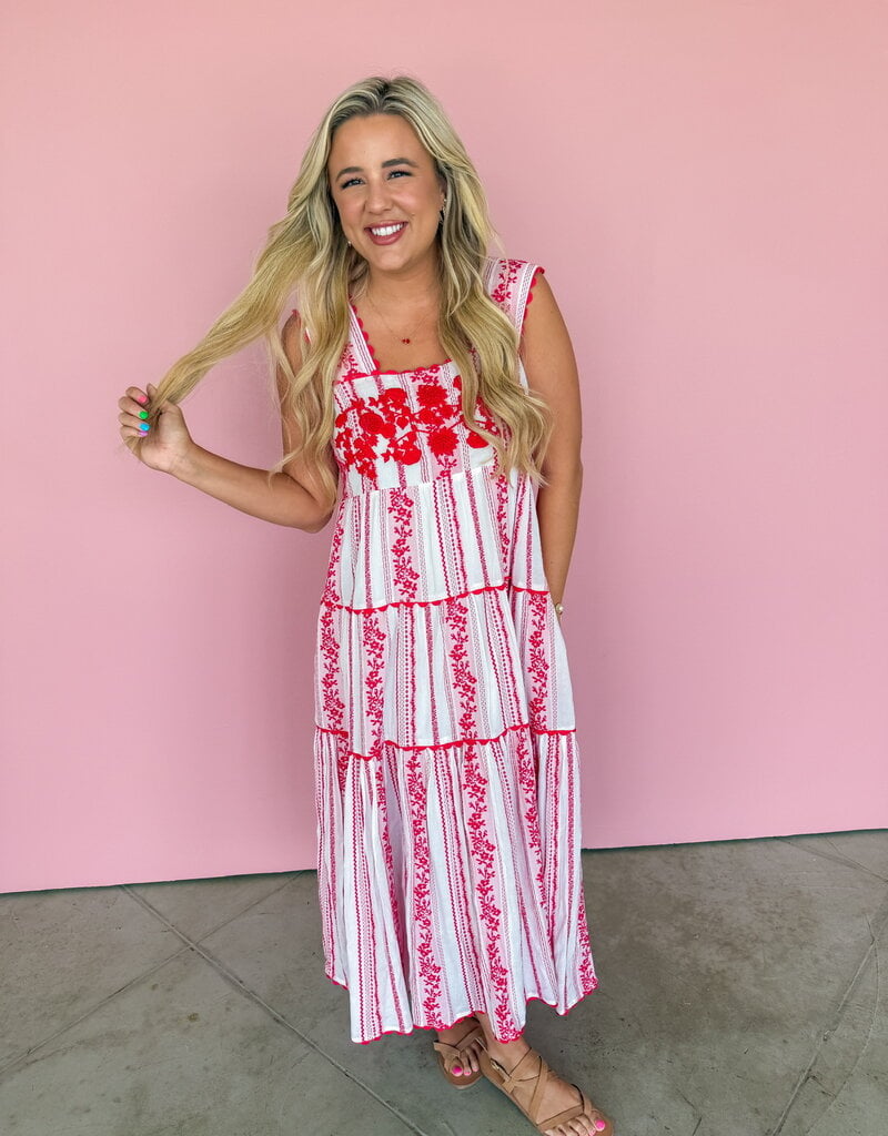 J.HOFFMAN'S Rosa Dress- Red Roses