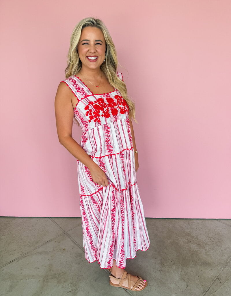 J.HOFFMAN'S Rosa Dress- Red Roses
