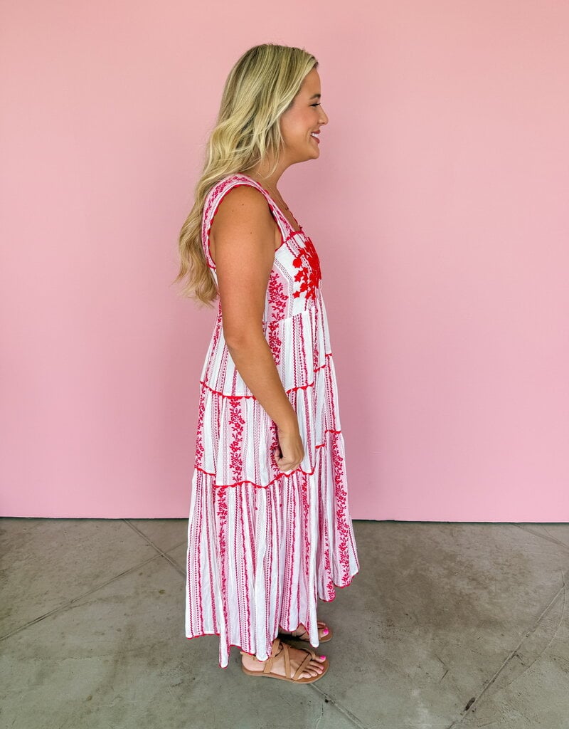 J.HOFFMAN'S Rosa Dress- Red Roses