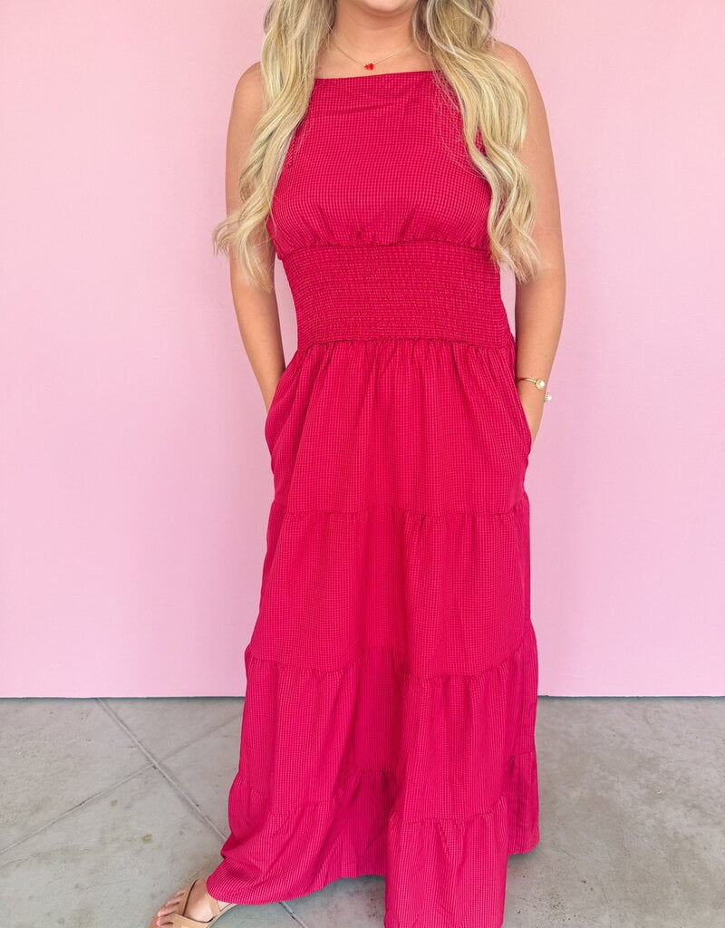 J.HOFFMAN'S Marigold Dress- Burgandy