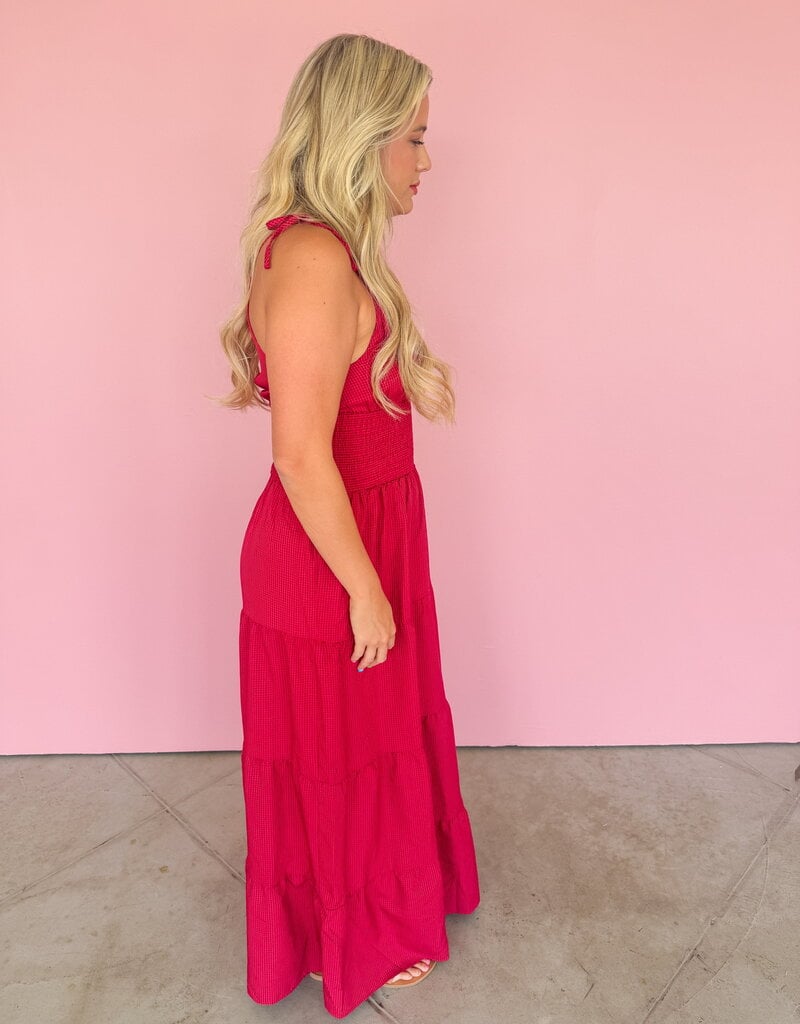J.HOFFMAN'S Marigold Dress- Burgandy