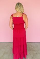 J.HOFFMAN'S Marigold Dress- Burgandy