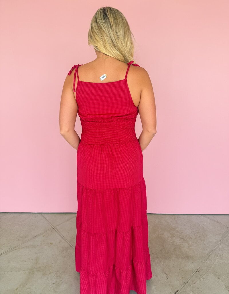 J.HOFFMAN'S Marigold Dress- Burgandy