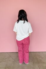 J.HOFFMAN'S Western Love Jean- Pink Leopard