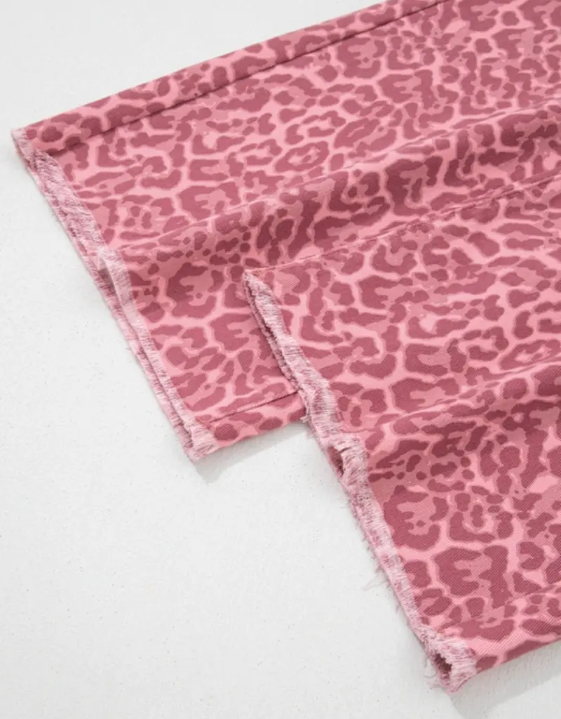 J.HOFFMAN'S Western Love Jean- Pink Leopard