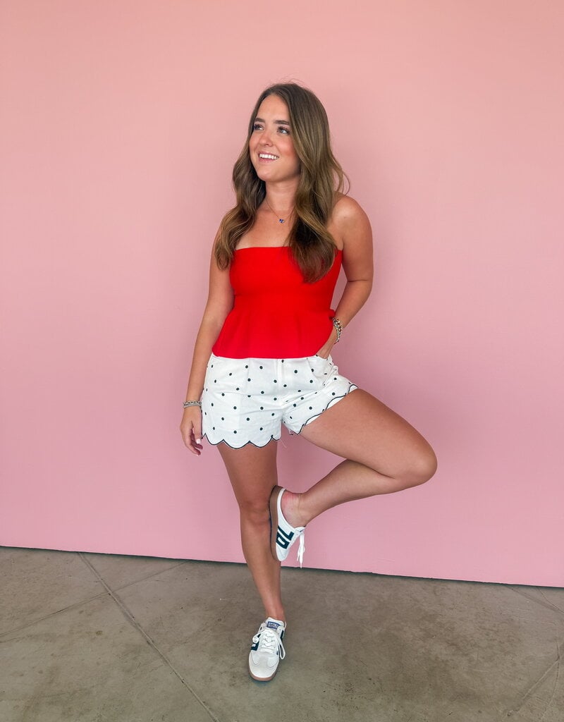 J.HOFFMAN'S Missy Shorts- Polka Dot