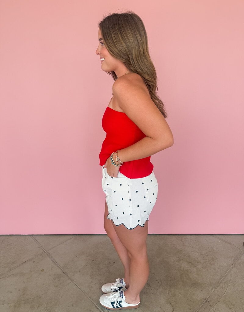J.HOFFMAN'S Missy Shorts- Polka Dot