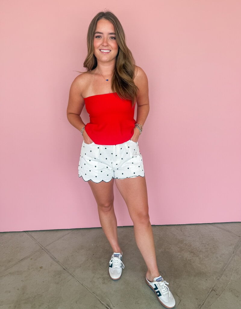 J.HOFFMAN'S Missy Shorts- Polka Dot