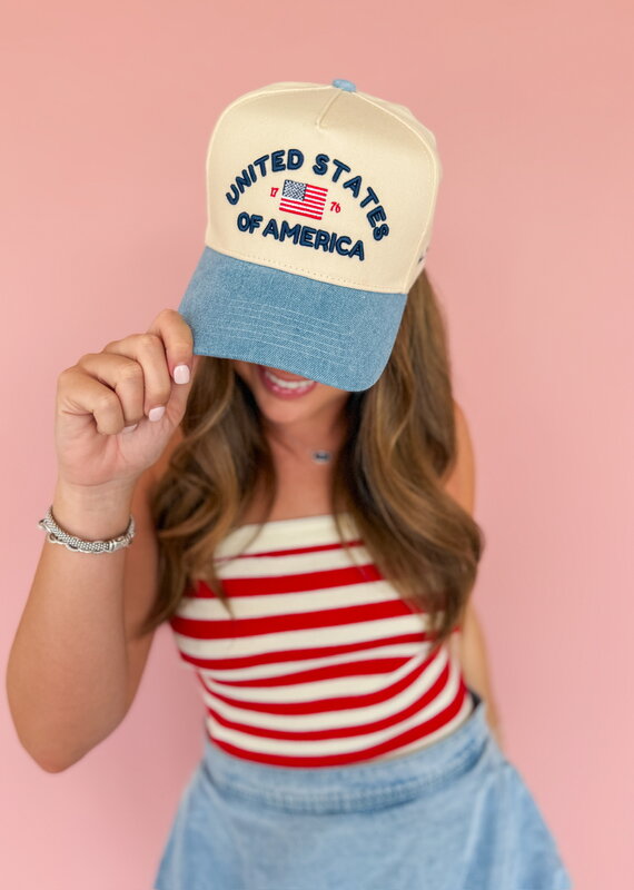 J.HOFFMAN'S United States Of America Trucker Hat