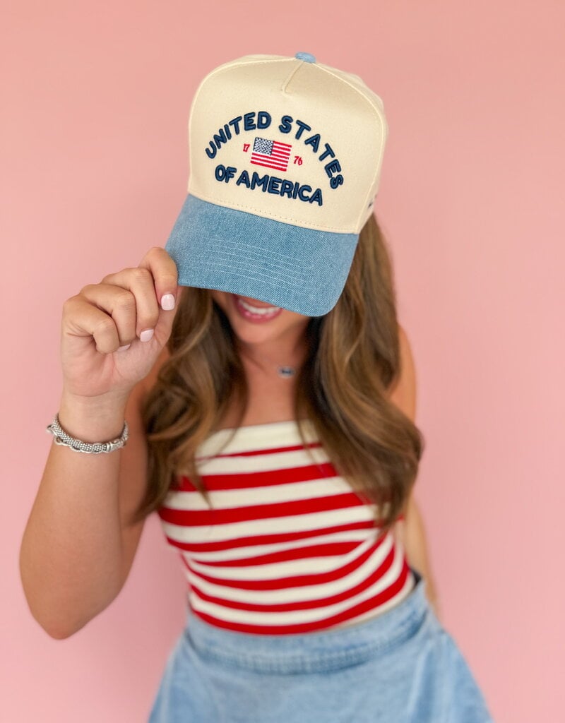 J.HOFFMAN'S United States Of America Trucker Hat